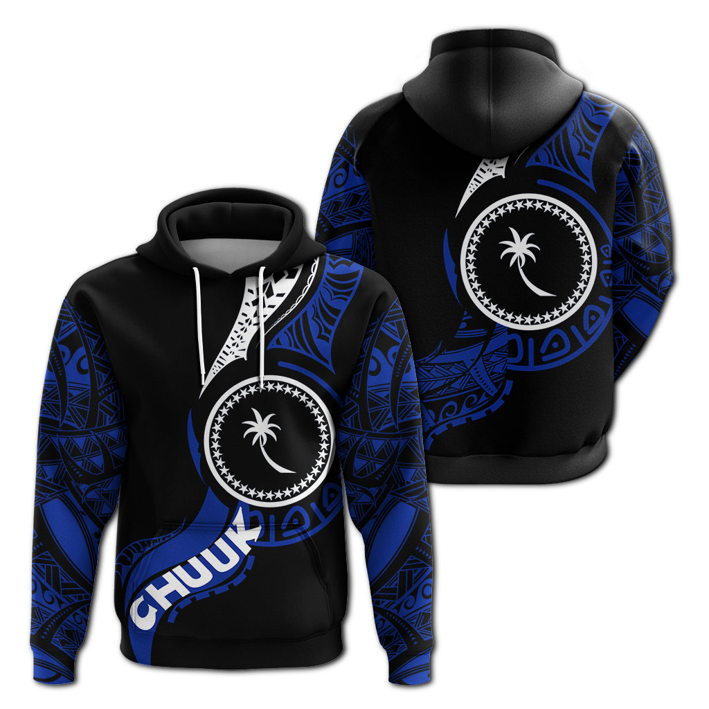 Chuuk Hoodie Micronesia Pride LT12 Unisex Black - Polynesian Pride