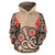Hei Tiki With Maori Pattern Hoodie Unisex Beige - Polynesian Pride