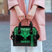 Hawaii Polynesian Green Tribal Shoulder Handbag - LT12 - Polynesian Pride