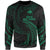 Papua New Guinea Polynesian Sweater - Green Tribal Wave Unisex Green - Polynesian Pride