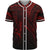 Kosrae State Baseball Shirt - Red Color Cross Style Unisex Black - Polynesian Pride