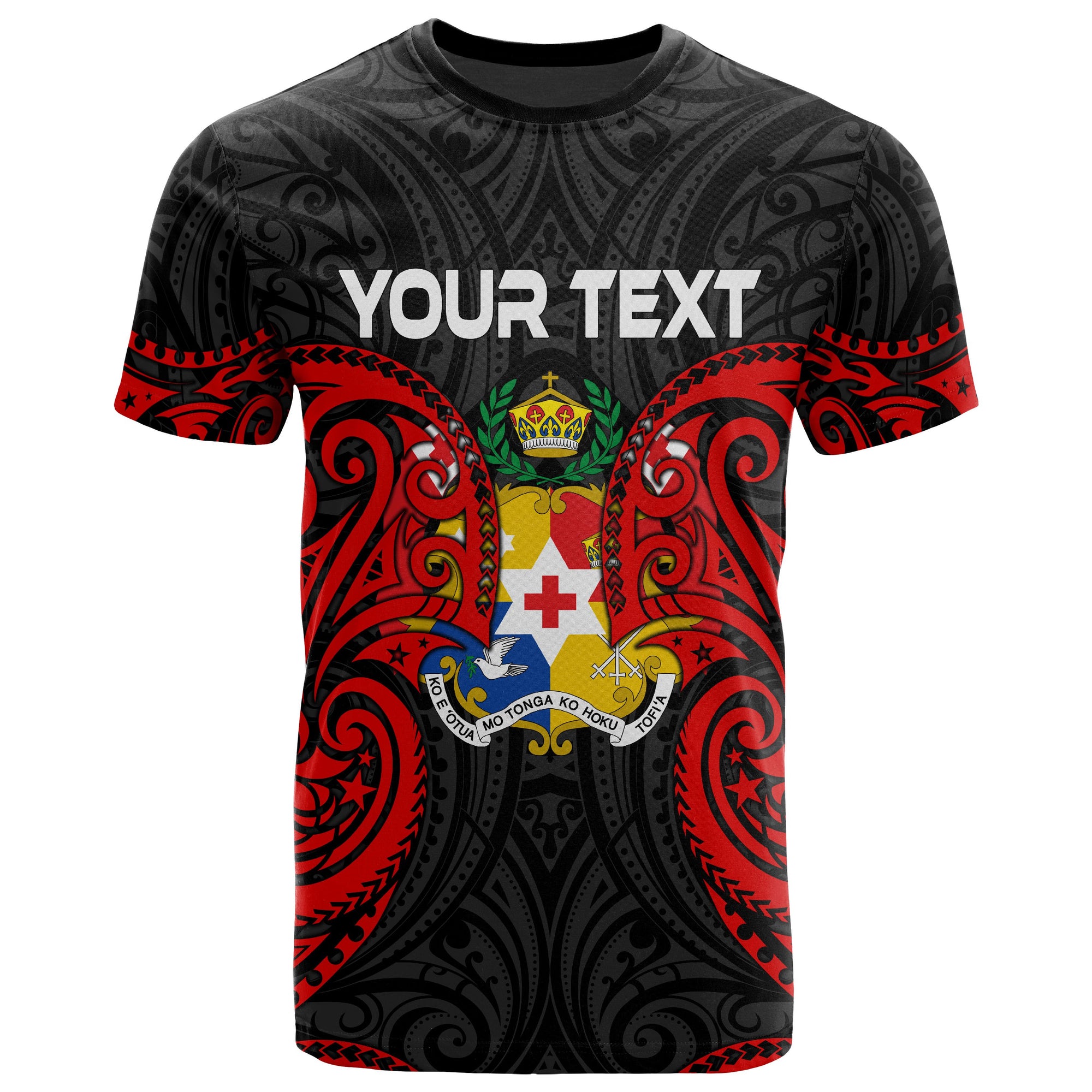 Tonga Polynesian Custom T Shirt Tongan Spirit Unisex Red - Polynesian Pride
