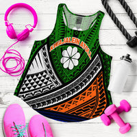 Kwajalein Atoll Tribal Pattern Women Tank Top - LT12 Women Green - Polynesian Pride