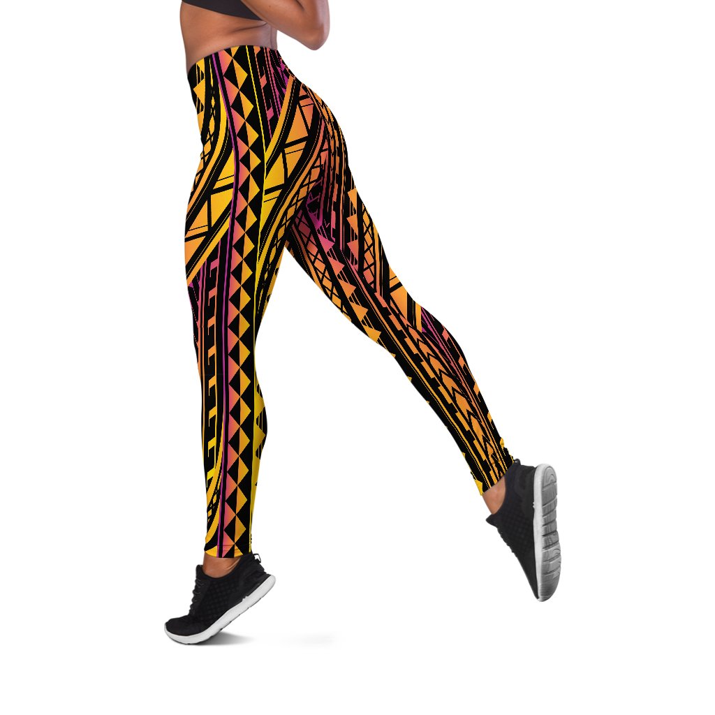 Tonga Leggings - Special Polynesian Ornaments Black - Polynesian Pride
