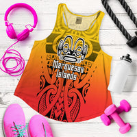 Marquesas Islands Marquesan Tattoo Women Tank Top - LT12 - Polynesian Pride