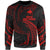 Papua New Guinea Polynesian Sweater - Red Tribal Wave Unisex Red - Polynesian Pride