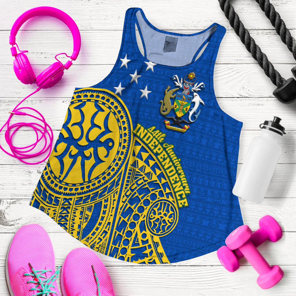 Solomon Islands Independence Anniversary 44th Years Women Tank Top - LT12 - Polynesian Pride