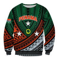(Custom Personalised) Vanuatu Penama Province Tribal Pattern Sweatshirt - LT12 Unisex Green - Polynesian Pride