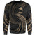 Papua New Guinea Polynesian Sweater - Gold Tribal Wave Unisex Gold - Polynesian Pride