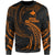 Papua New Guinea Polynesian Sweater - Orange Tribal Wave Unisex Orange - Polynesian Pride