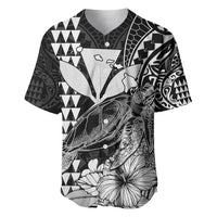 (Custom Personalised) Kakau Polynesian Tribal Hawaiian Turtle with Kanaka Maoli Black Baseball Jersey LT9 - Polynesian Pride