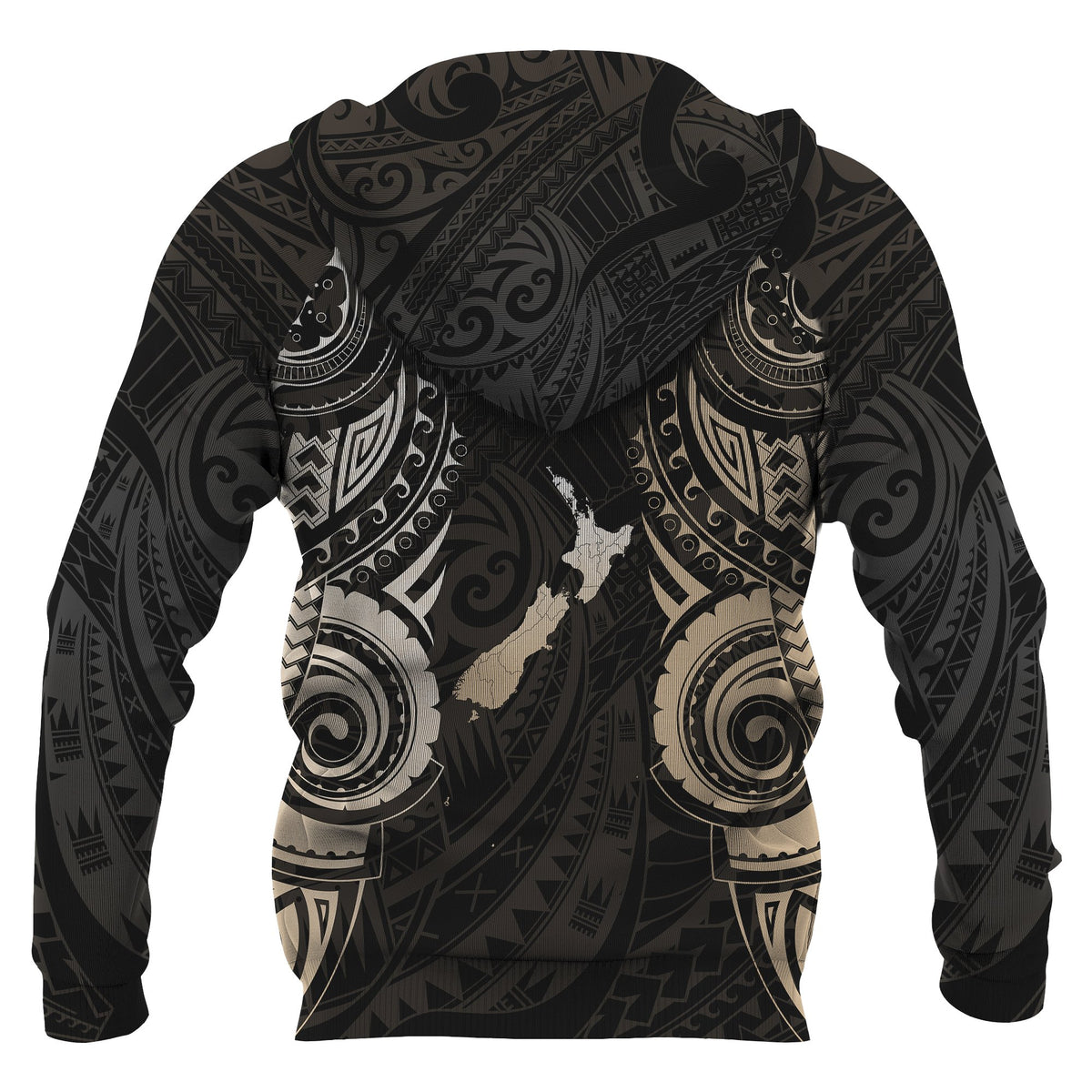 Maori Tattoo Hoodie, New Zealand Aotearoa Pullover Hoodie - Polynesian Pride
