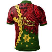 Papua New Guinea Eastern Highlands Province Polynesian Polo Shirt Tribal Wave Tattoo - Polynesian Pride