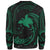 Papua New Guinea Polynesian Sweater - Green Tribal Wave - Polynesian Pride