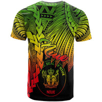 Niue Polynesian Custom T Shirt Tribal Wave Tattoo Reggae - Polynesian Pride