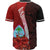 Guam Polynesian Custom Personalised Baseball Shirt - Coat Of Arm With Hibiscus - Polynesian Pride