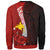 Papua New Guinea Polynesian Custom Personalised Sweater - Coat Of Arm With Hibiscus - Polynesian Pride