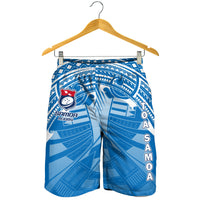 Samoa Rugby Toa Samoa Blue Style Men Short - LT2 - Polynesian Pride