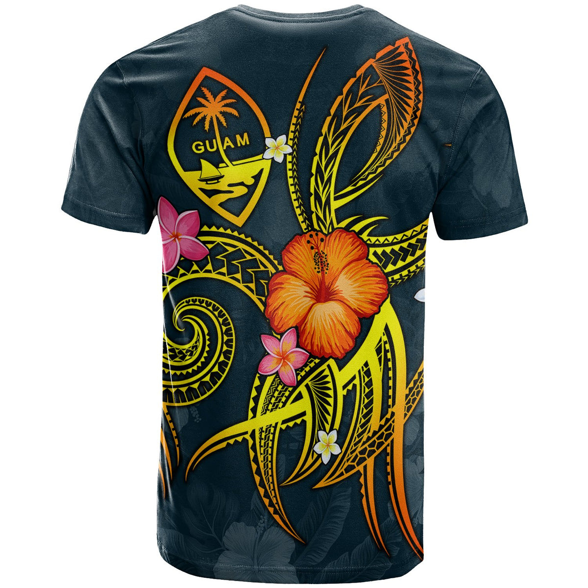 Guam Polynesian Custom T Shirt Legend of Guam (Blue) - Polynesian Pride