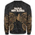 Papua New Guinea Polynesian Custom Personalised Sweater - Spirit Style Gold - Polynesian Pride