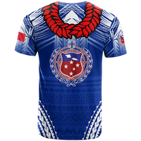 Toa Samoa Rugby Ula Fala Art T Shirt LT12 - Polynesian Pride