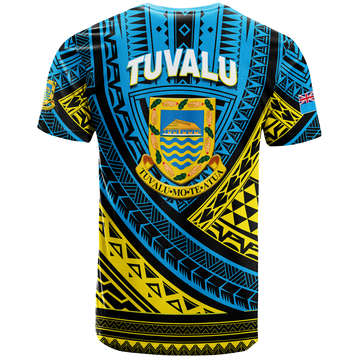 Tuvalu T Shirt 44th Independence Anniversary Tribal Pattern LT12 - Polynesian Pride