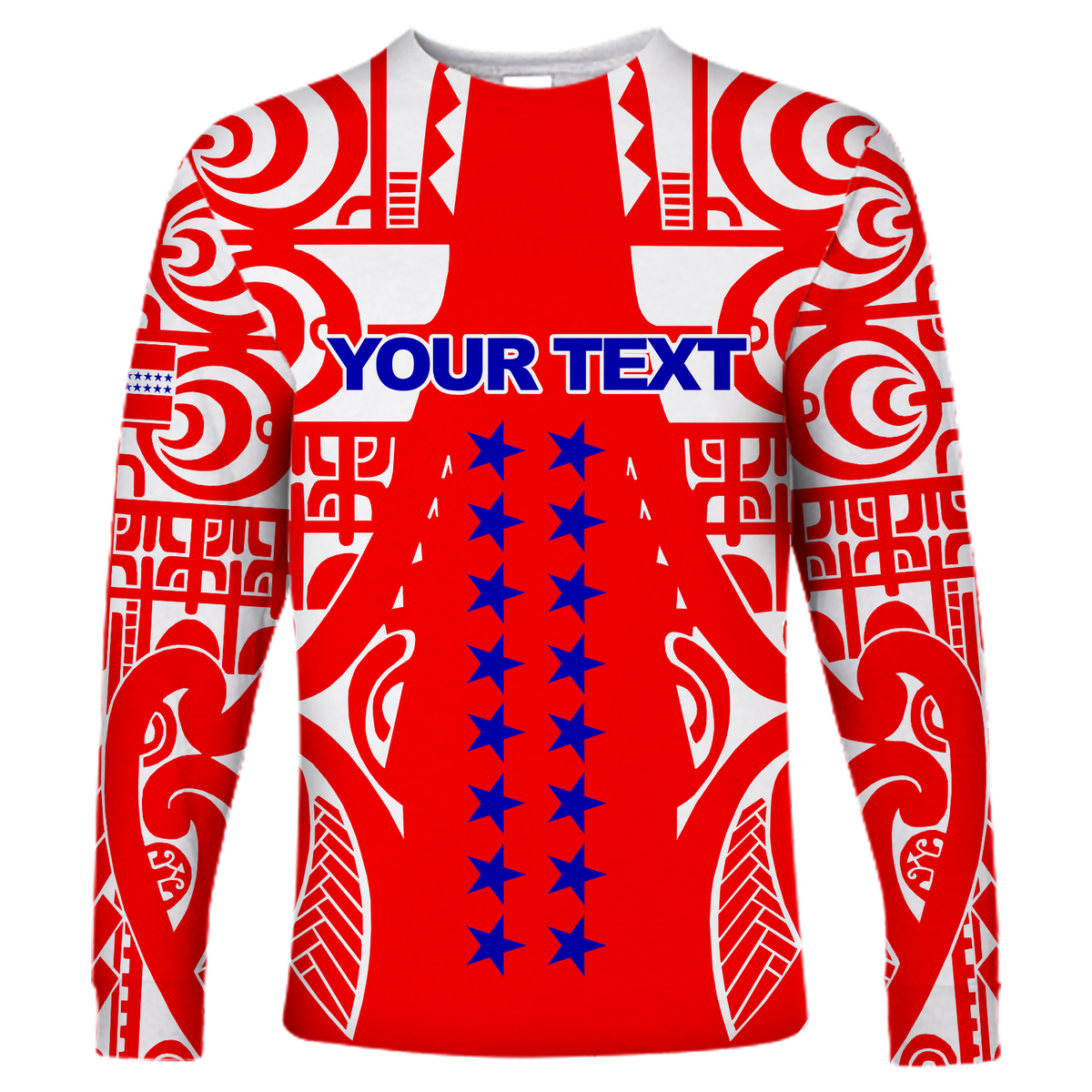 Tuamotu Archipelago Tribal Tattoo Long Sleeve Shirt - LT12 - Polynesian Pride
