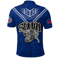 Toa Samoa Rugby Polo Shirt Samoan Warrior Pride LT12 - Polynesian Pride