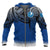 Yap Micronesia Zip up Hoodie Tattoo Pattern Unisex Blue - Polynesian Pride