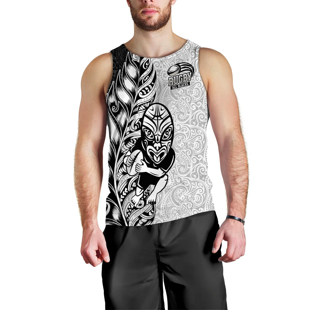 New Zealand Maori All Black Rugby Men Tank Top - LT2 - Polynesian Pride