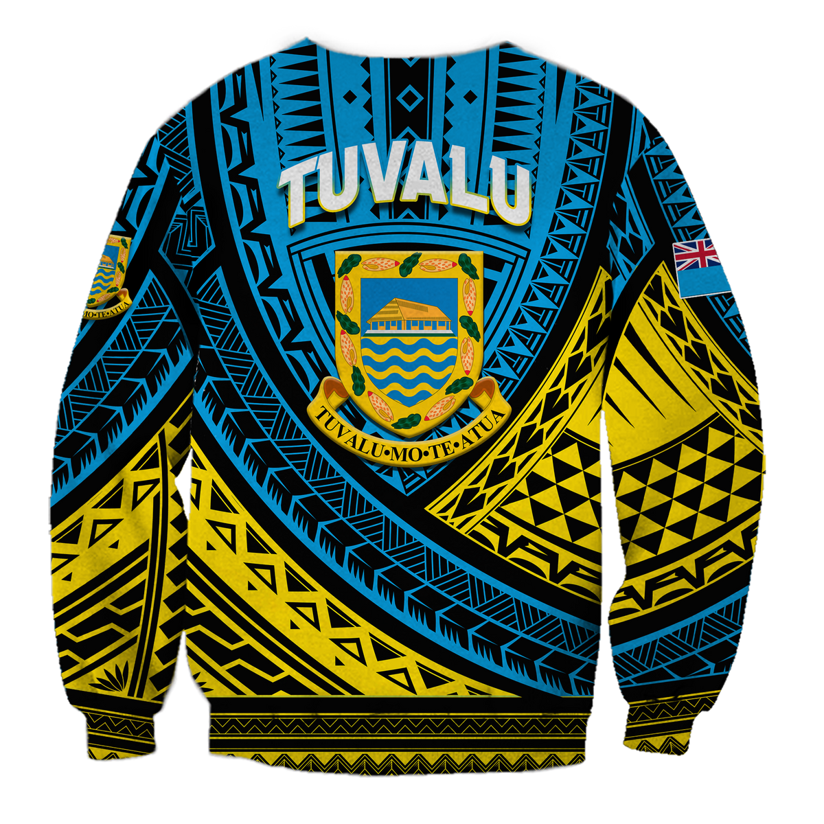 Tuvalu Sweatshirt 44th Independence Anniversary - Tribal Pattern - LT12 - Polynesian Pride
