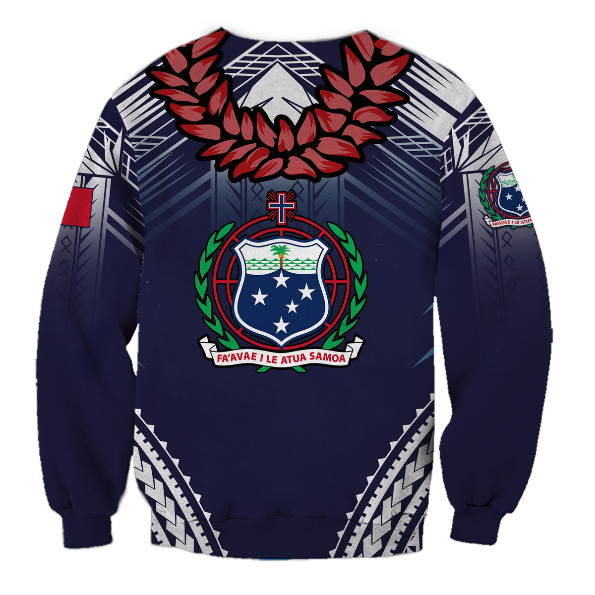 Samoan Ula Fala Art Sweatshirt - LT12 - Polynesian Pride