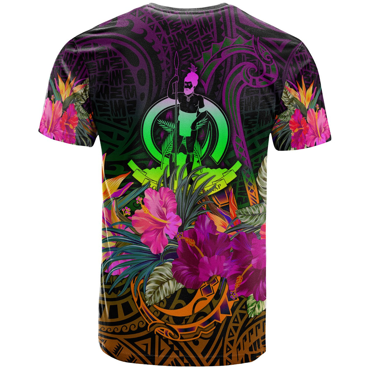 Vanuatu T Shirt Summer Hibiscus - Polynesian Pride