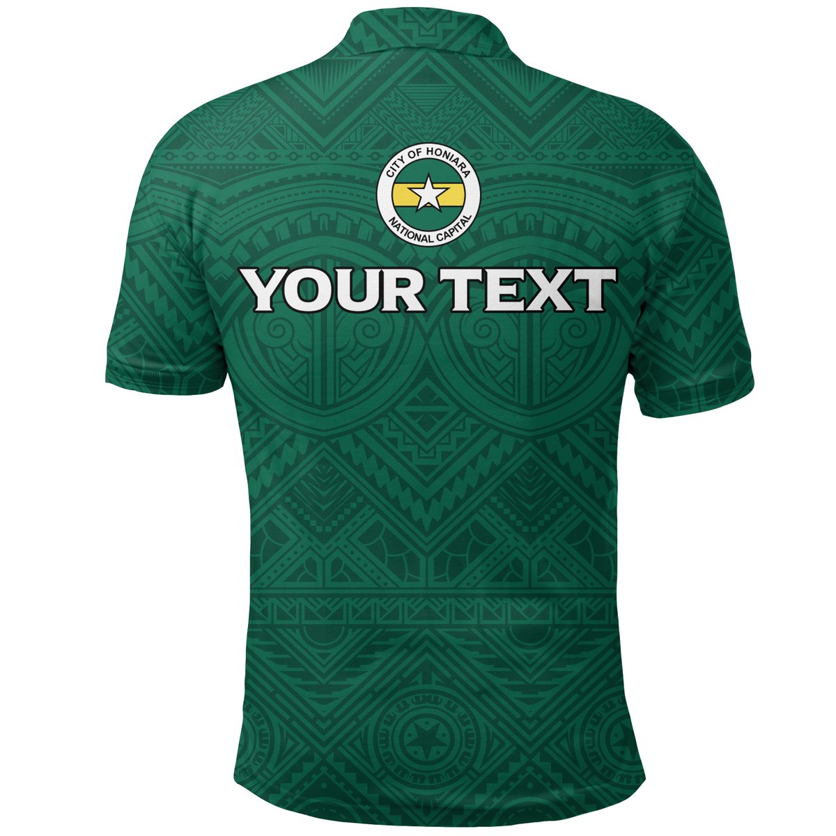 Custom Solomon Islands Honiara Polo Shirt Tribal Pattern LT12 - Polynesian Pride
