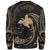 Papua New Guinea Polynesian Sweater - Gold Tribal Wave - Polynesian Pride