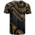 Kosrae Micronesia Custom T Shirt Poly Tattoo Gold Version - Polynesian Pride