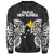 Papua New Guinea Polynesian Custom Personalised Sweater - Spirit Style White - Polynesian Pride