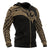 Yap Micronesian Zip up Hoodie Gold Heart Shield - Polynesian Pride