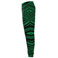 Polynesian Tatau Green Joggers - Polynesian Pride