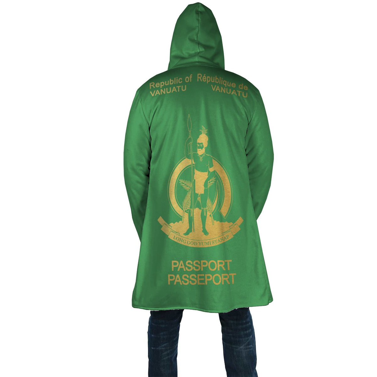 Vanuatu All Over Print Cloak - Passport Version - Polynesian Pride