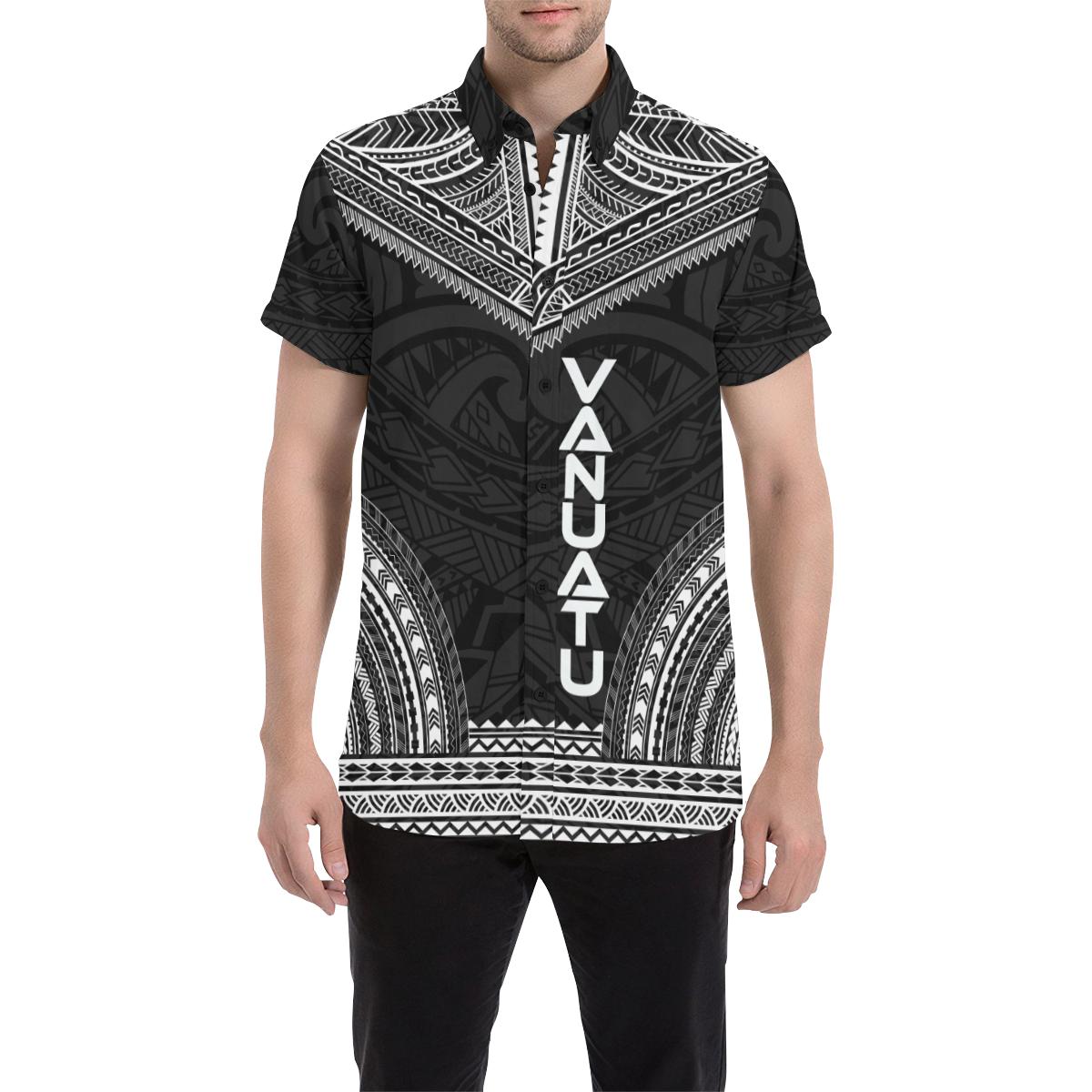 Vanuatu Polynesian Chief Shirt - Black Version - Polynesian Pride