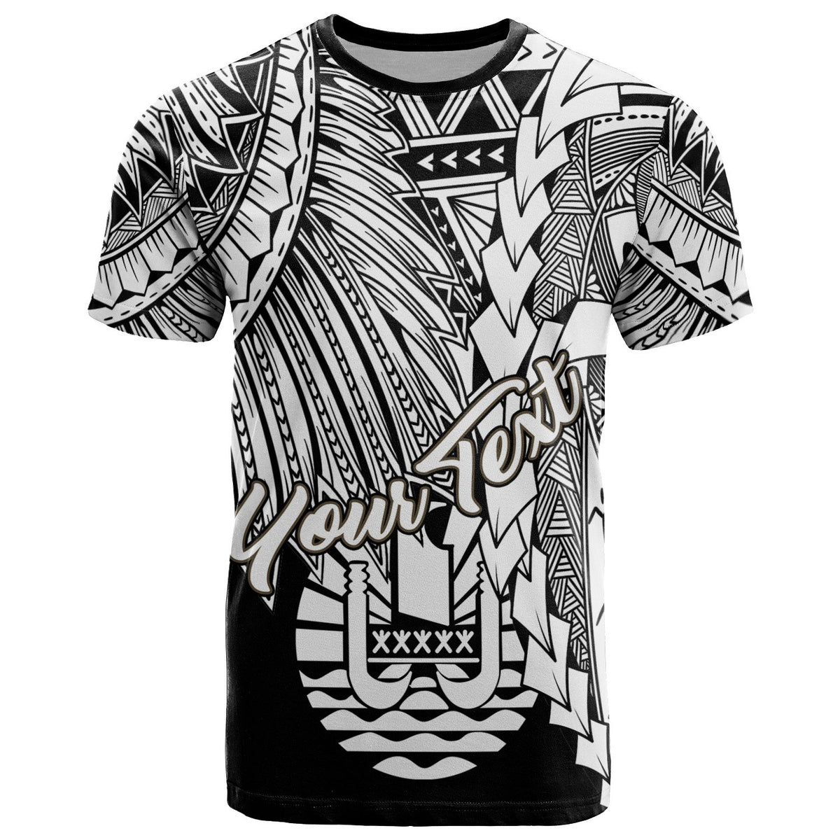 Tahiti Polynesian Custom T Shirt Tribal Wave Tattoo White Unisex White - Polynesian Pride