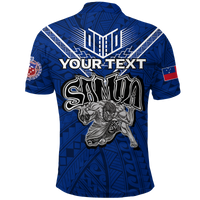 Custom Toa Samoa Rugby Polo Shirt Samoan Warrior Pride LT12 - Polynesian Pride