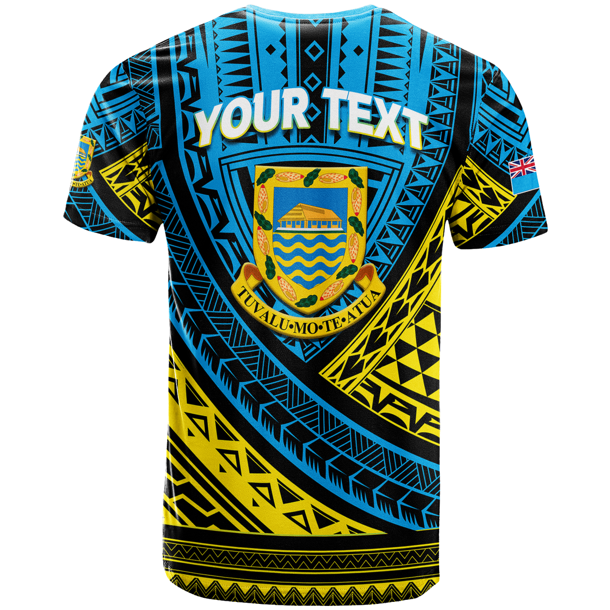 Custom Tuvalu T Shirt 44th Independence Anniversary Tribal Pattern LT12 - Polynesian Pride