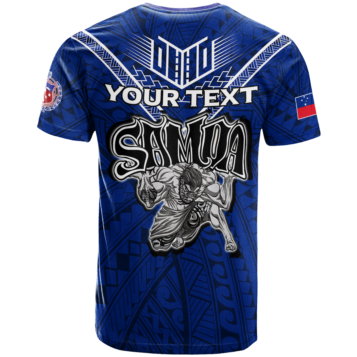 Custom Toa Samoa Rugby T Shirt Samoan Warrior Pride LT12 - Polynesian Pride