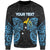 Papua New Guinea Polynesian Custom Personalised Sweater - Spirit Style Blue Unisex Blue - Polynesian Pride