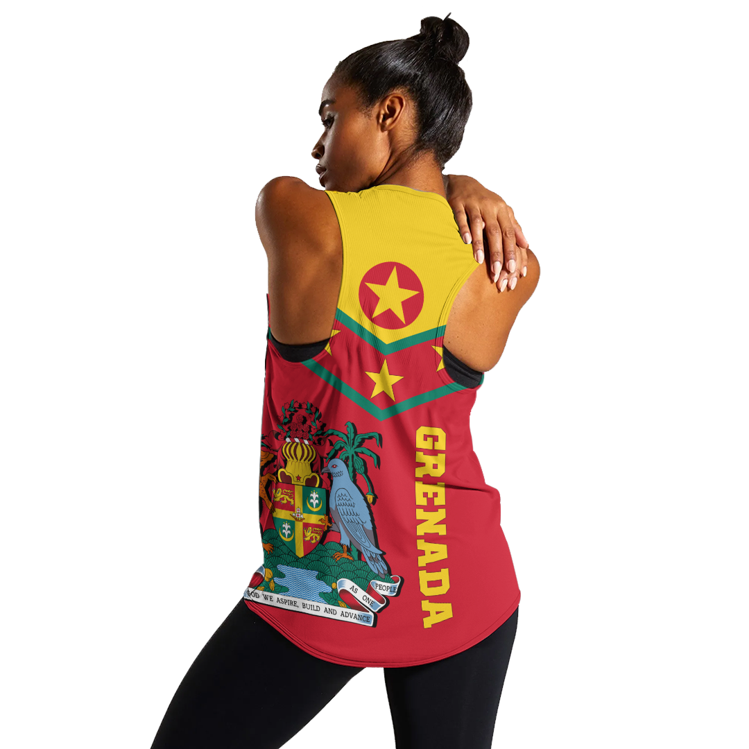 Grenada Women Tank Top - Proud Grenadian - LT12 - Polynesian Pride