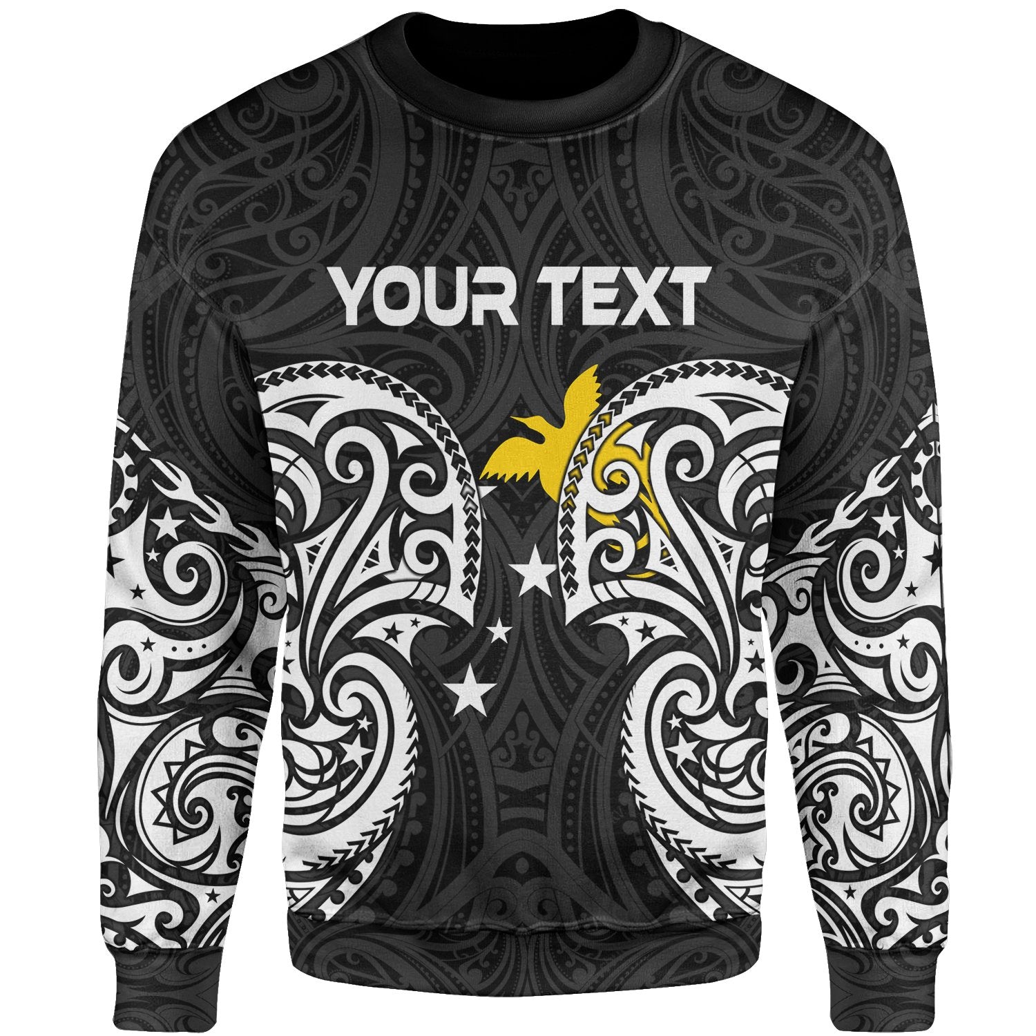 Papua New Guinea Polynesian Custom Personalised Sweater - Spirit Style White Unisex White - Polynesian Pride