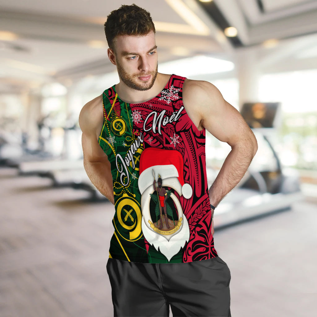 Vanuatu Christmas - Joyeux Nol Santas God Yumi Men Tank Top - LT2 - Polynesian Pride