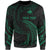 Papua New Guinea Polynesian Custom Personalised Sweater - Green Tribal Wave Unisex Green - Polynesian Pride
